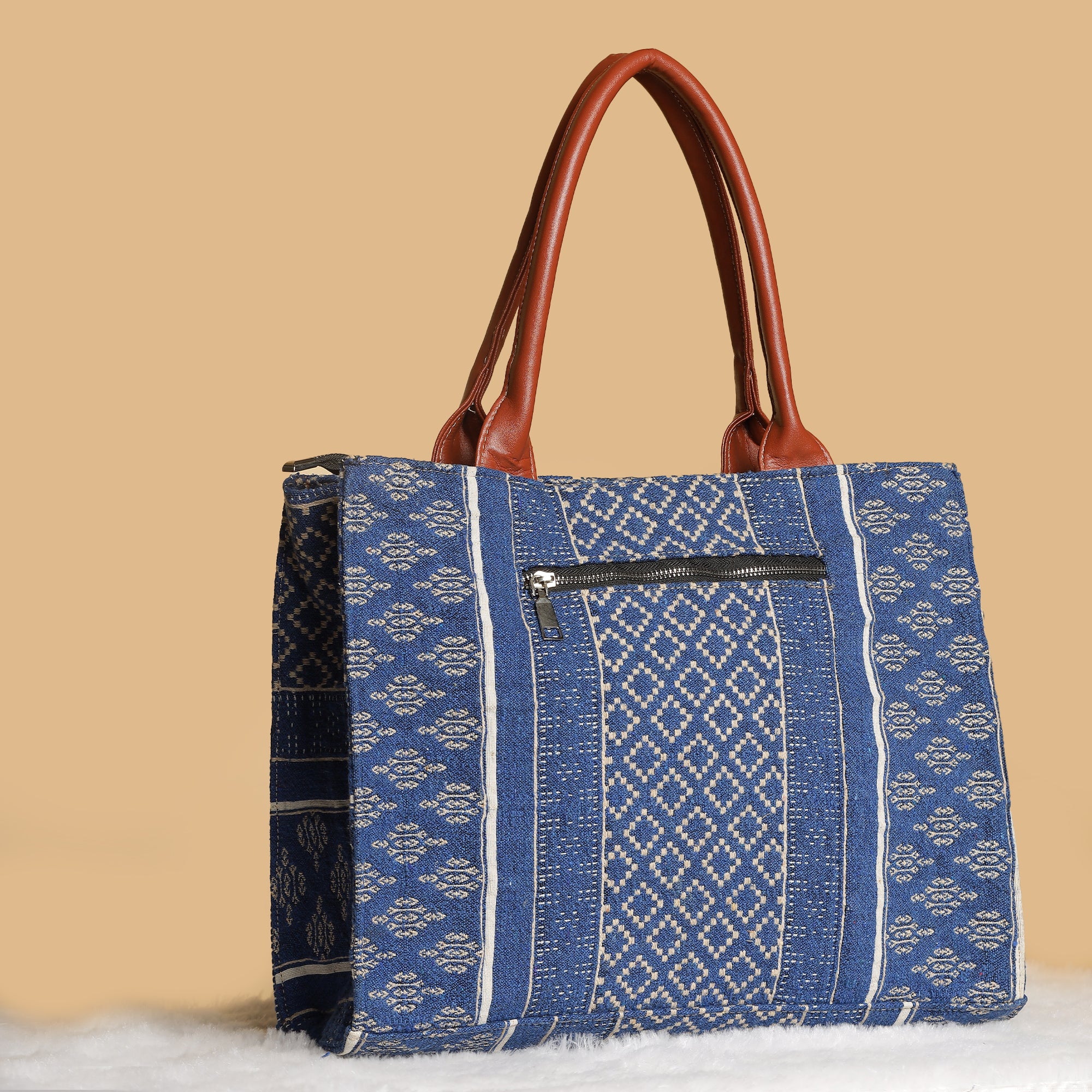 Jacquard Fusion Box Tote Bag