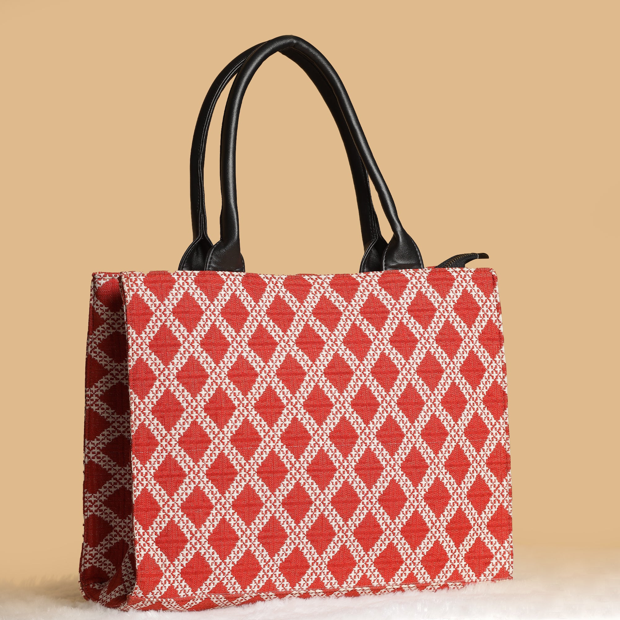 Jacquard Fusion Box Tote Bag