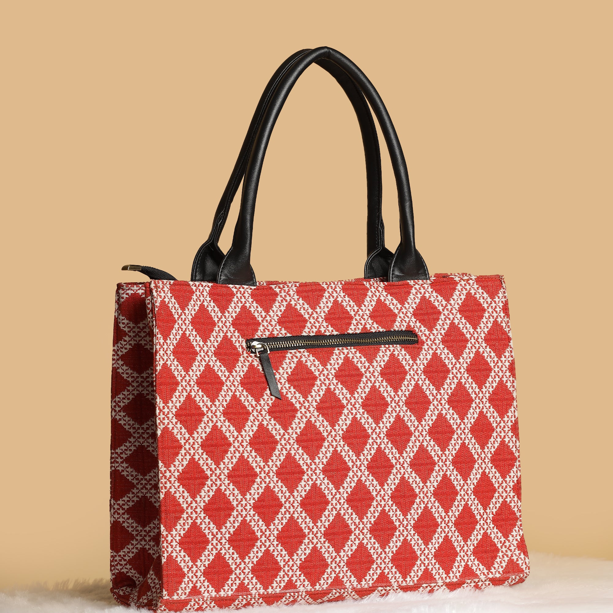 Jacquard Fusion Box Tote Bag