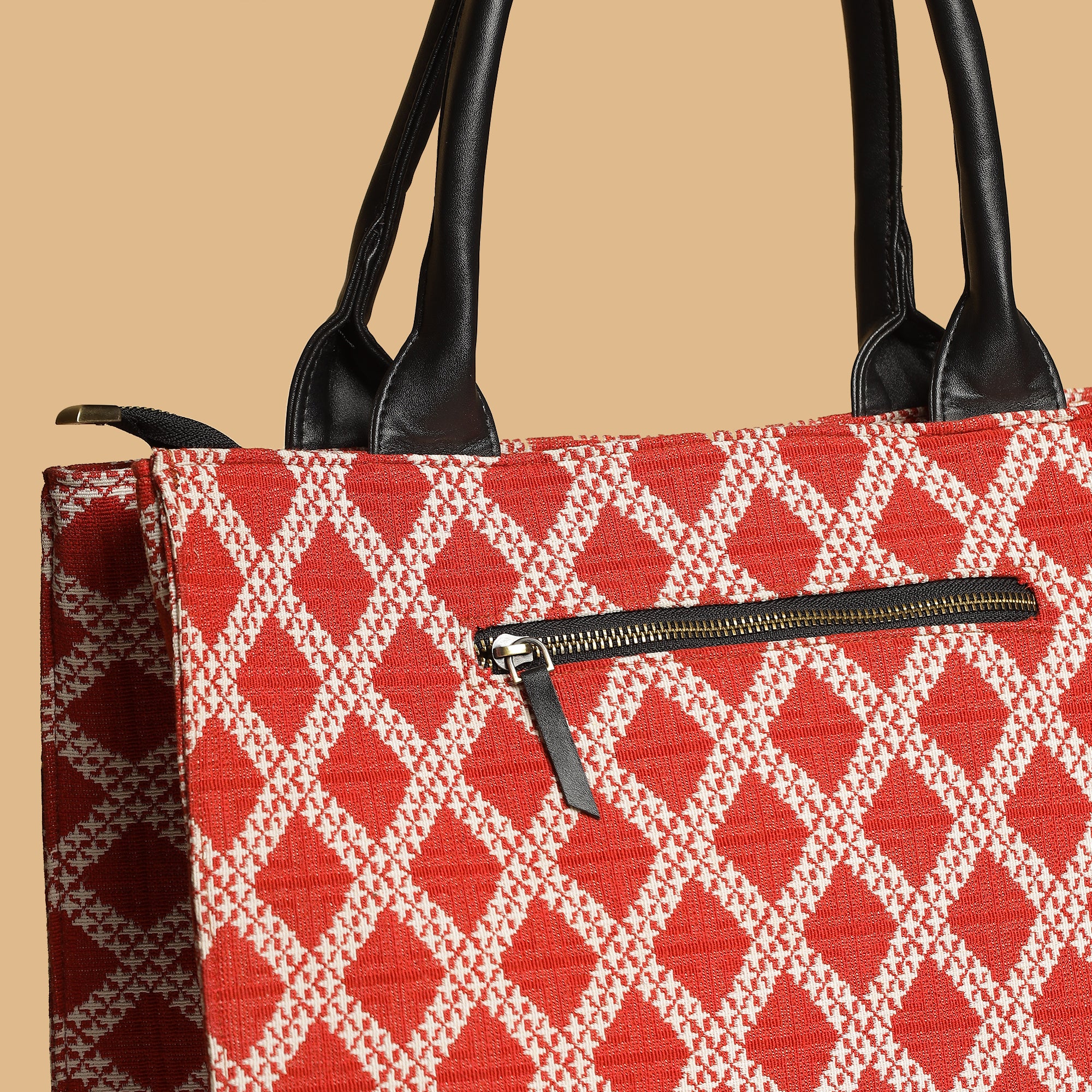 Jacquard Fusion Box Tote Bag